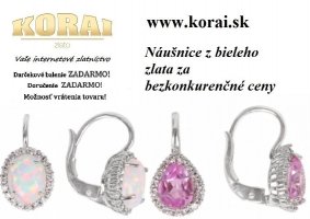 Náušnice z bieleho zlata od KORAI šperky