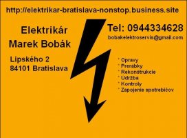 Poruchová a havaríjna služba  Elektrikár